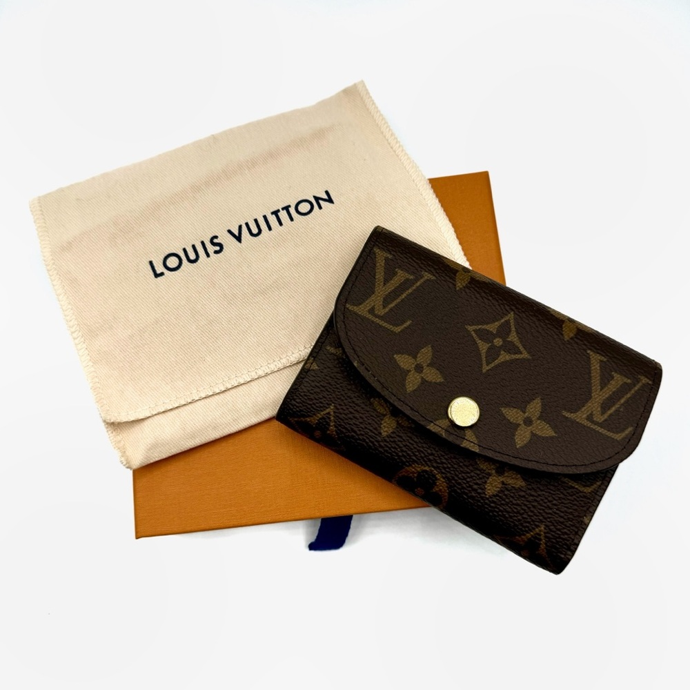 NEW Louis Vuitton Brown Rosalie Monogram Canvas Coin Purse Pouch